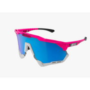 Scicon Sports Occhiali Aeroshade XL Pink Fluo Multimirror Blue