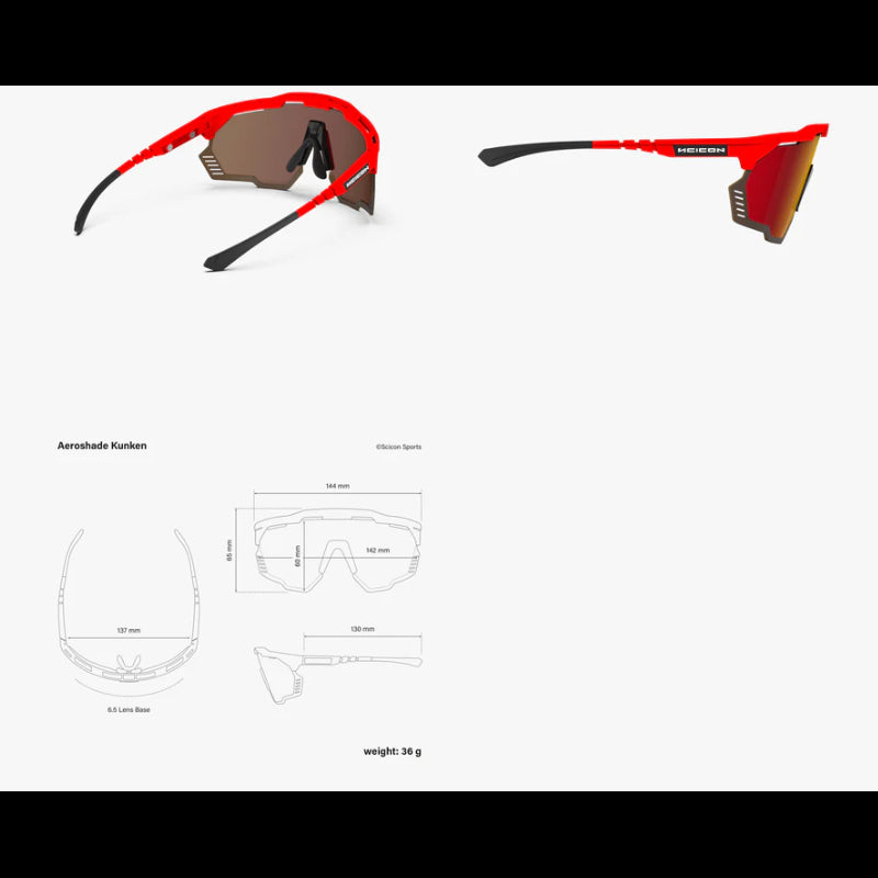 Scicon Sports Occhiali Aeroshade Kunken Red Multimirror Red