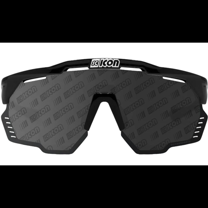 Scicon Sports Occhiali Aeroshade Kunken Black Gloss Monogram Silver