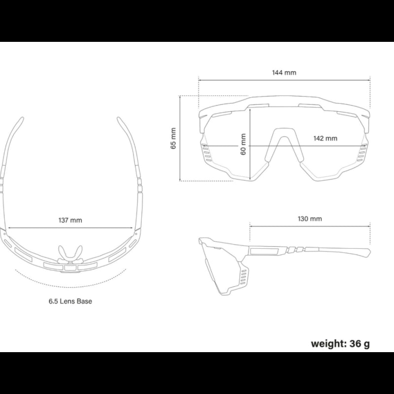 Scicon Sports Occhiali Aeroshade Kunken Black Gloss Monogram Silver