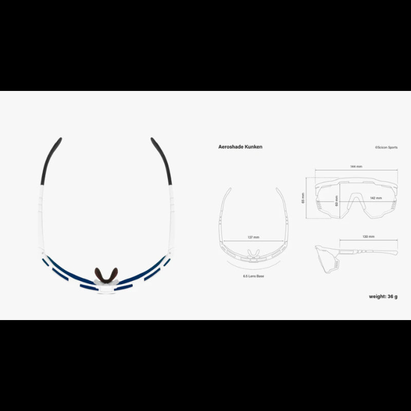 Scicon Sports Occhiali Aeroshade Kunken White Multimirror Blue