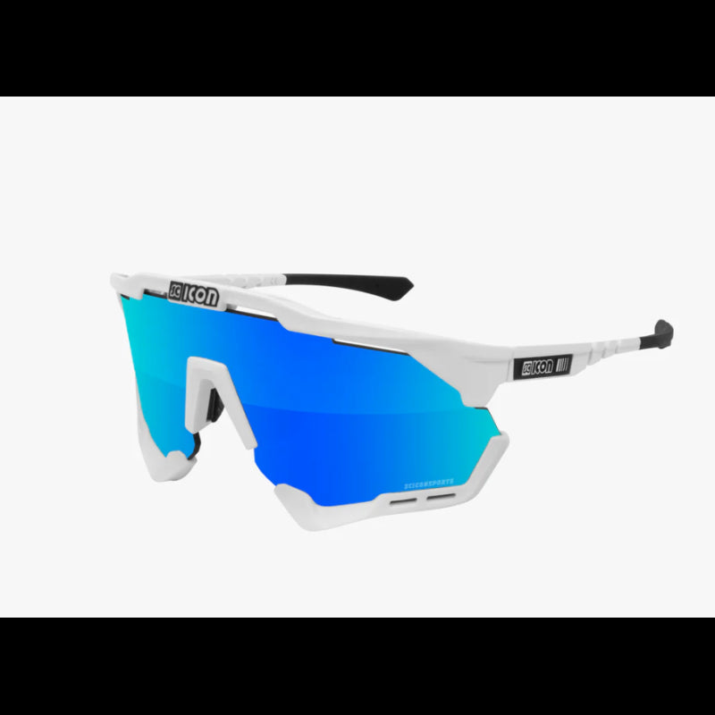 Scicon Sports Occhiali Aeroshade XL White Fender Multimirror Blue