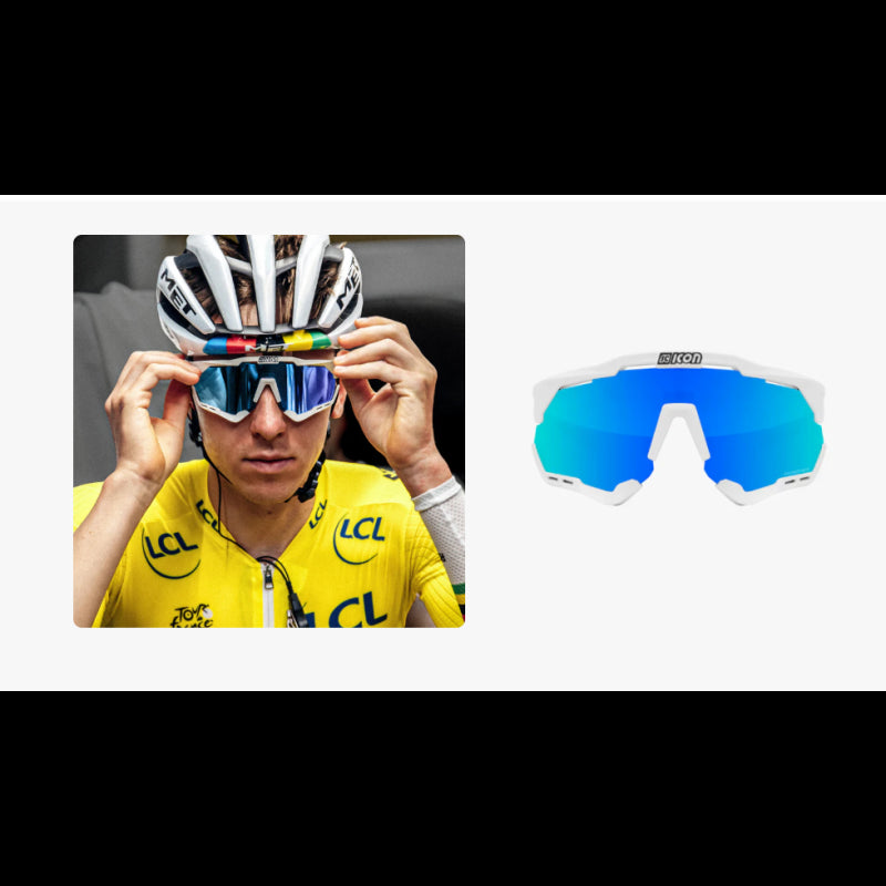 Scicon Sports Occhiali Aeroshade XL White Fender Multimirror Blue