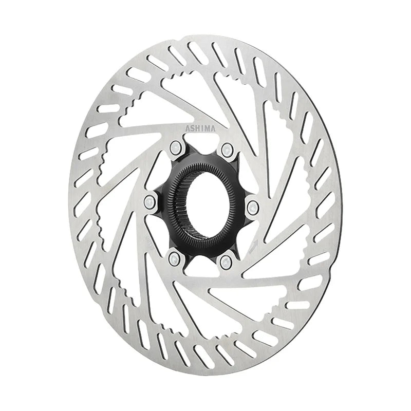 ASHIMA Disco Freno ARO-28 180mm X 2mm per E-Bike Argento 223gr Center Lock