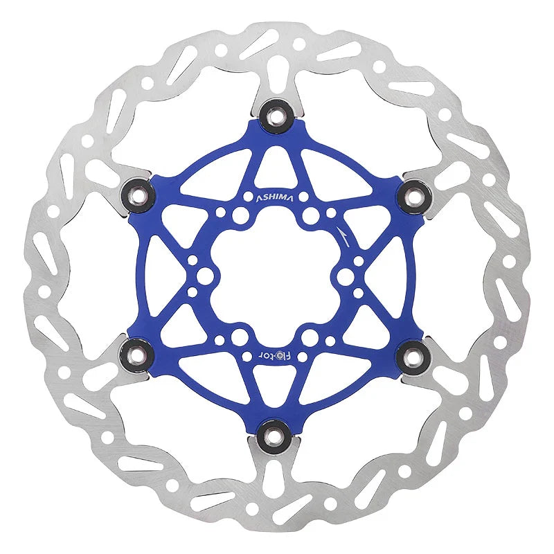 ASHIMA Disco Freno Flottante Flotor Evolution 180mm X 135gr Blu - 6 fori