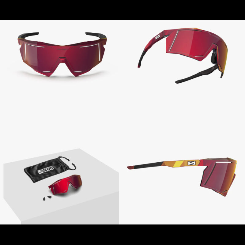 Scicon Sports Occhiali Aerostorm Multimirror Red