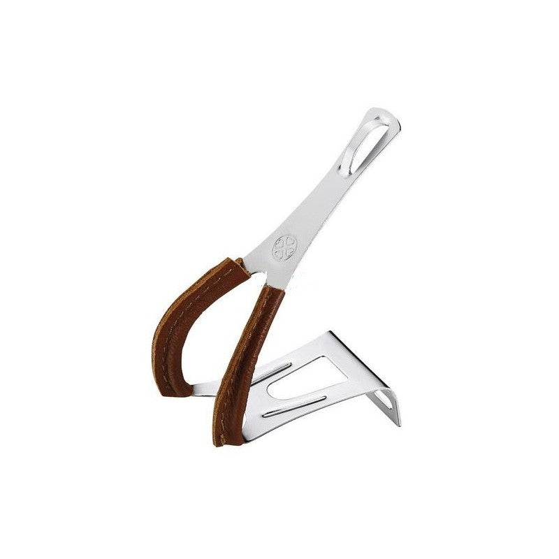 VPcomponents Puntapiedi In Acciaio Con Cuoio