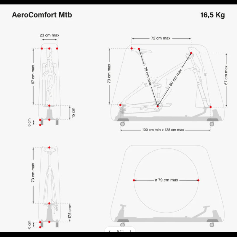 Scicon Sport Borsa Porta Bici MTB Aerocomfort Nero