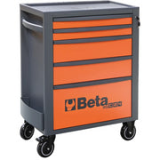 Beta Modulo 5 Cassetti RSC24 740x445x969mm Arancio Mobile con 4 Ruote 125mm