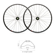 Blackjack Ruote 29" x 25mm MTB READY Tubeless Shimano 10V (Coppia)