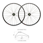 Blackjack Ruote 27,5" x 35mm MTB READY Tubeless Shimano 10/11V (Coppia)