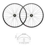 Blackjack Ruote 27,5" x 30mm MTB READY Tubeless Shimano 10/11V (Coppia)