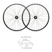 Blackjack Ruote 29" x 27mm MTB READY Tubeless Shimano 10/11V (Coppia)