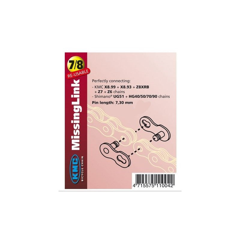 Kmc Giunto Catena Kmc 7/8 Vel 7,1mm