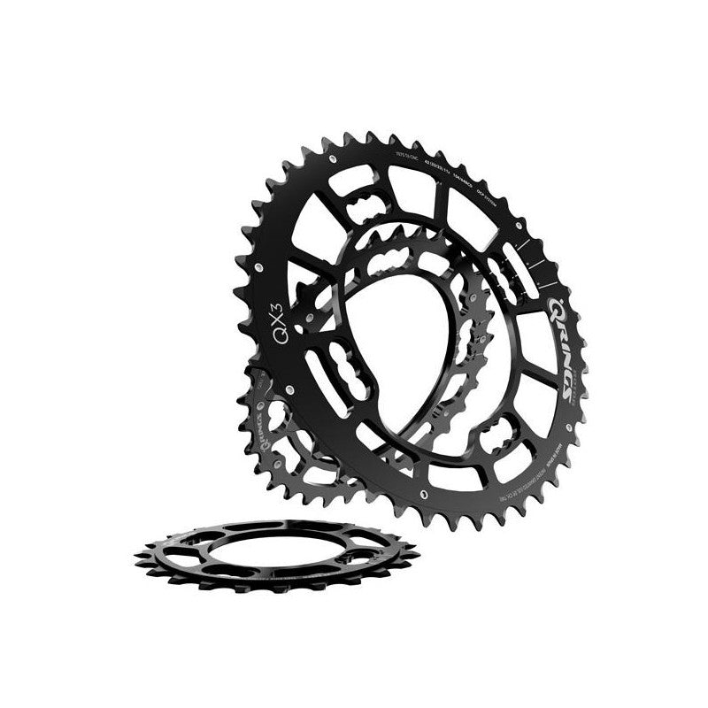 Rotor Corona Q-Ring QX3 BCD 104*4 42D Nero Esterna