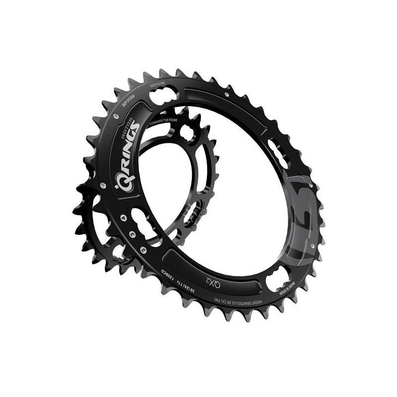 Rotor Corona Q-Ring QX2 BCD 120*80 SRAM 40D Nero Esterna