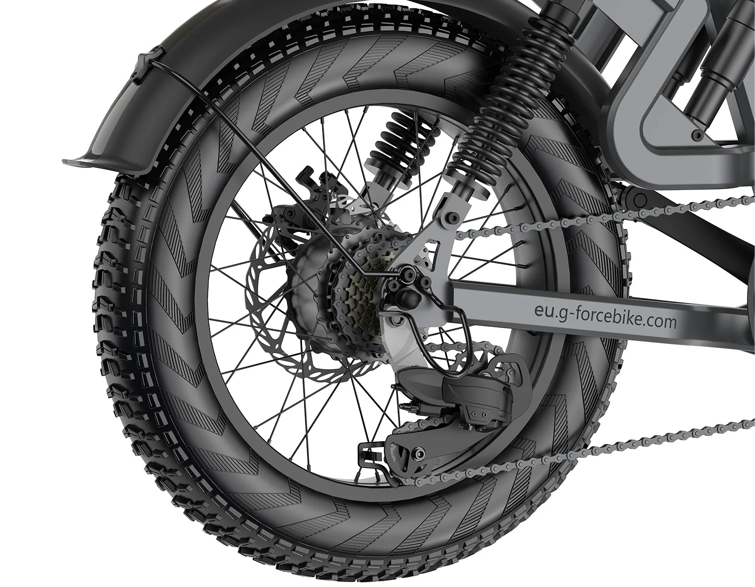 G-Force Bici Elettrica Fat Bike RS 15 Ah