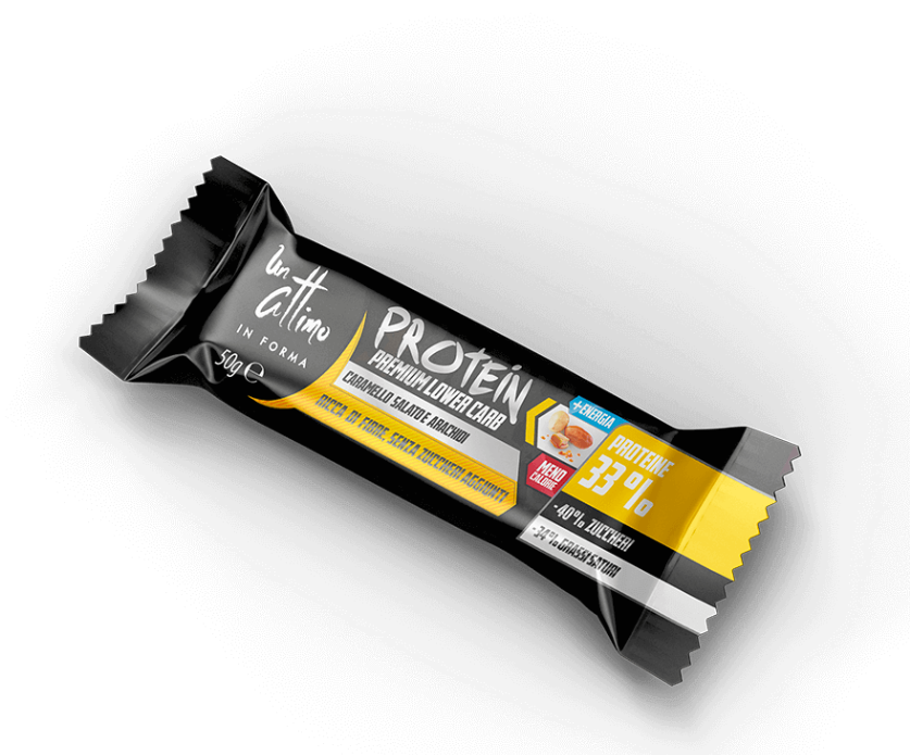 1 Attimo In Forma Barretta Proteica Al 33% Caramello Salato e Arachidi 50g