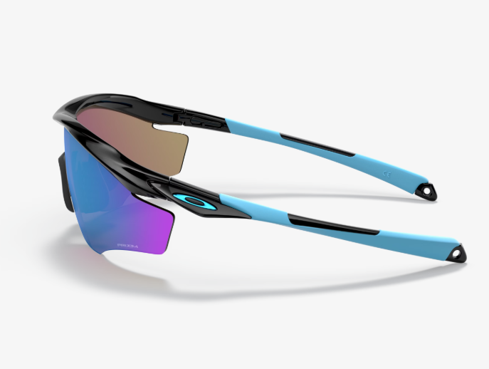 Lunettes Oakley M2, monture XL, blanc poli, Fire Iridium