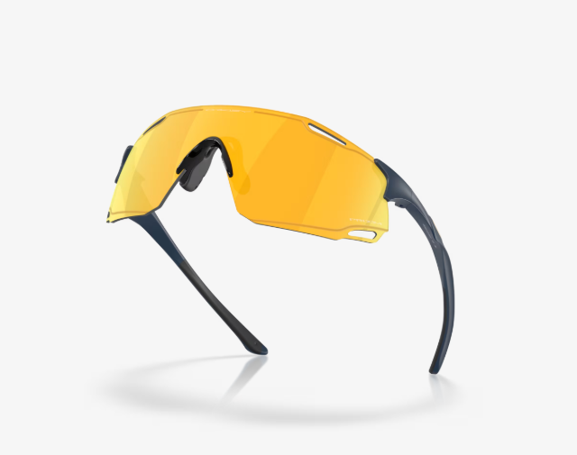 Lunettes Oakley Cybr Dyno blanches polies Prizm Road