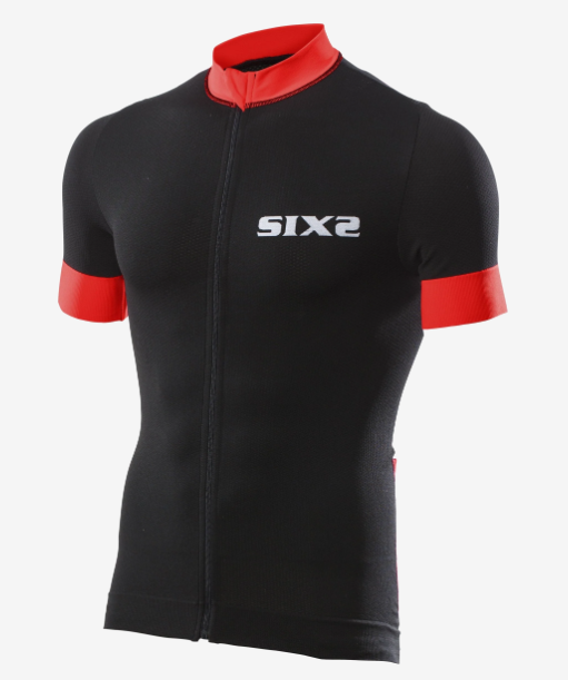 Sixs Maglia Estiva Stripes Nero/Rosso