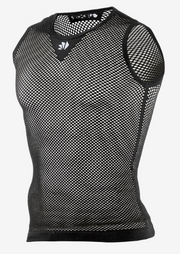 Sixs Intimo Smanicato Leggero A Rete Nero