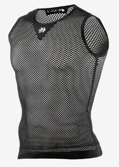 Sixs Intimo Smanicato Leggero A Rete Nero