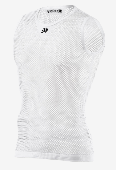 Sixs Intimo Smanicato Leggero A Rete Bianco