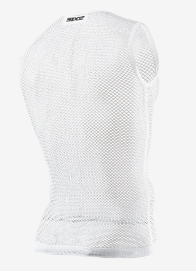 Sixs Intimo Smanicato Leggero A Rete Bianco