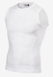 Sixs Intimo Smanicato Leggero A Rete Core Bianco