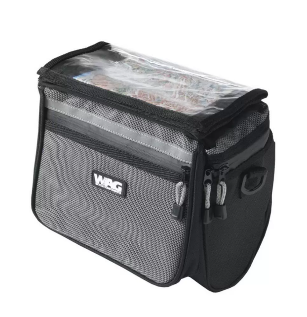 Wag Borsa Anteriore Portamappa Nero/Grigio
