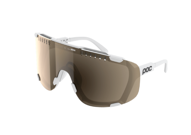 Poc Occhiali Devour+ Hydrogen White Clarity Trail Partly Sunny Silver