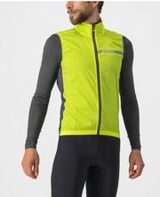 Castelli Squad Stretch Silver Gray/Dark Gray Wind Vest