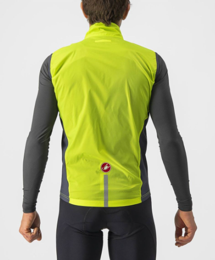 Castelli Squad Stretch Silver Gray/Dark Gray Wind Vest