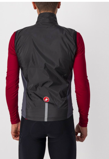 Castelli Squad Stretch Silver Gray/Dark Gray Wind Vest