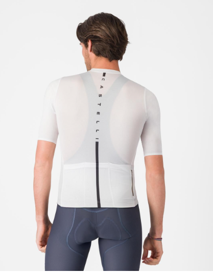 Castelli Maglia Estiva Drittone Logo Bianco/Nero