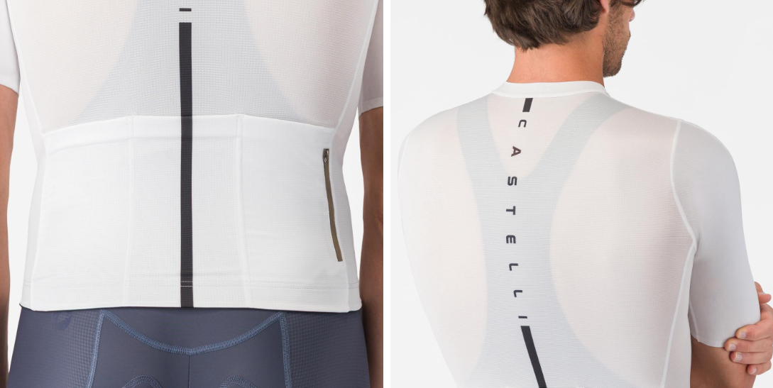 Castelli Maglia Estiva Drittone Logo Bianco/Nero