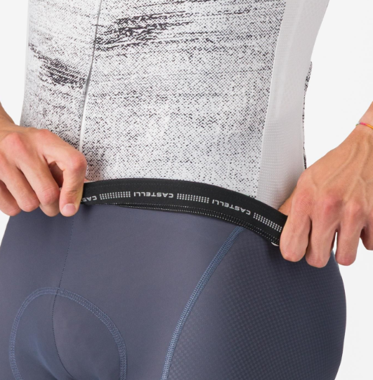 Castelli Maglia Estiva Stratus Logo White/Smoky Gray
