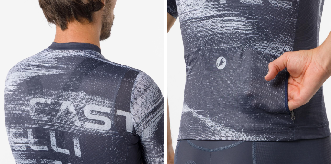 Castelli Maglia Estiva Stratus Logo Twilight Blue/Winter Sky