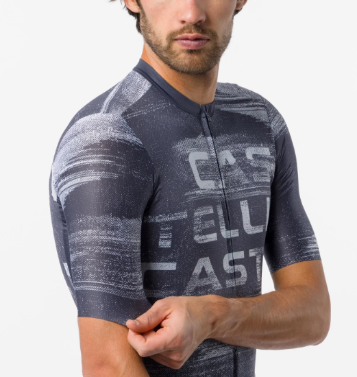 Castelli Maglia Estiva Stratus Logo Twilight Blue/Winter Sky
