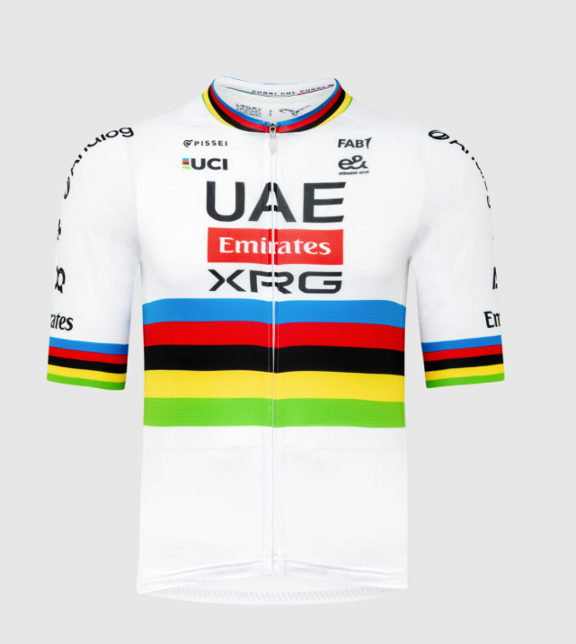 Pissei Maglia Estiva Replica Tadej Pogacar World Champion
