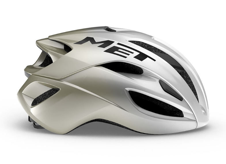 Met Casco Rivale Mips Silver Gray Lucido
