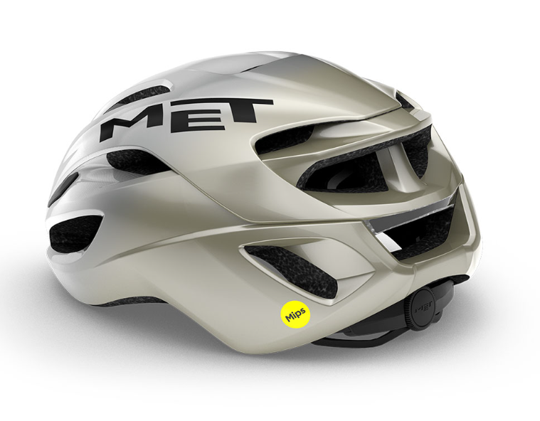 Met Casco Rivale Mips Silver Gray Lucido