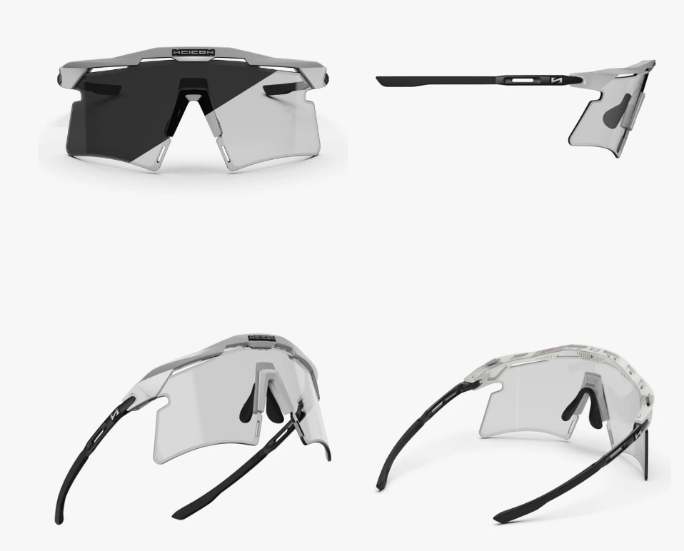 Scicon Sport Occhiali Aeroshade 2.0 Titanium White Metal Matte Photochromic Grey
