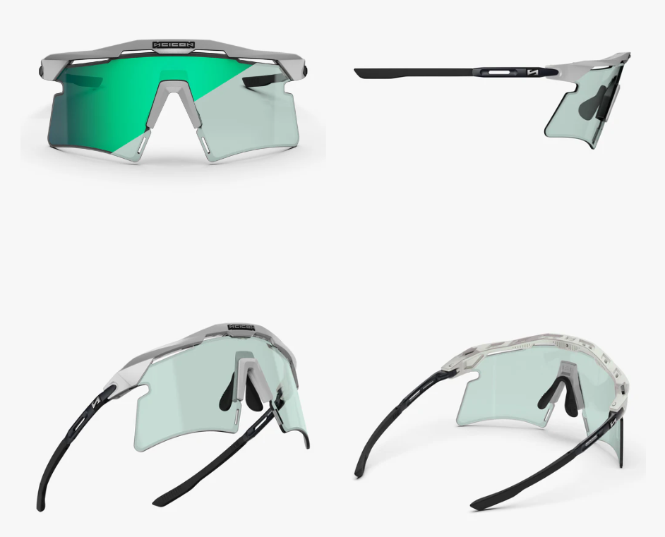 Scicon Sport Occhiali Aeroshade 2.0 Titanium White Metal Matte Photochromic Blue/Green