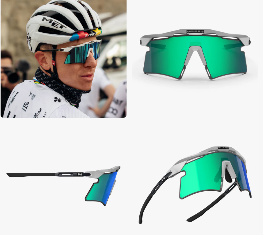 Scicon Sport Occhiali Aeroshade 2.0 Titanium White Metal Matte Multimirror Blue/Green