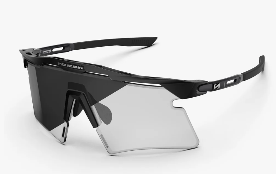 Scicon Sport Occhiali Aeroshade 2.0 Titanium Matte Black Photochromic Grey