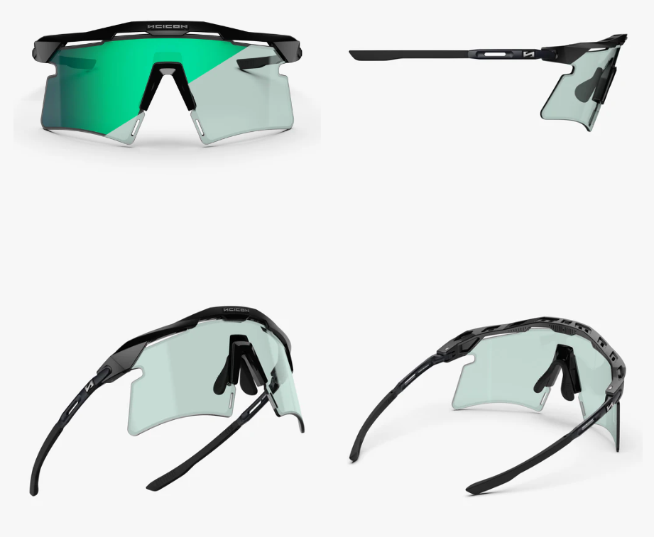Scicon Sport Occhiali Aeroshade 2.0 Titanium Matte Black Photochromic Blue/Green