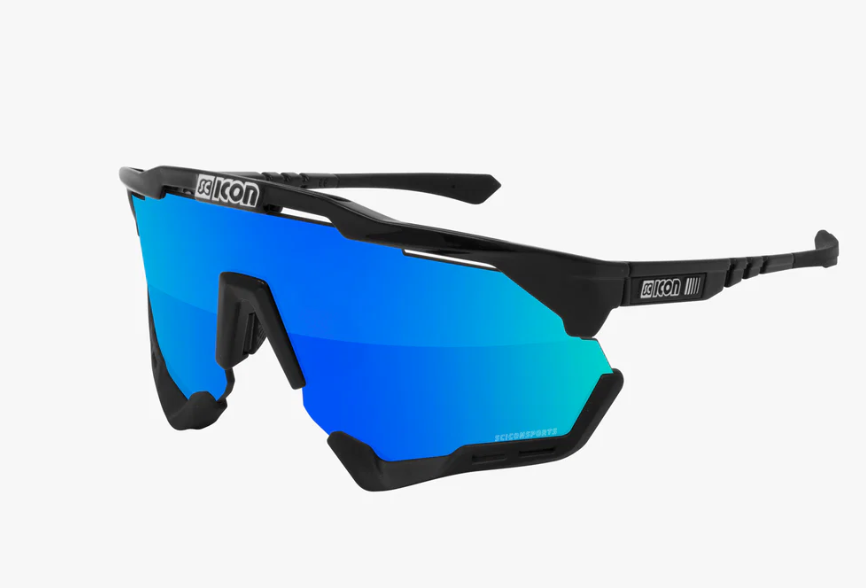 Lunettes de sport Scicon Aeroshade XL blanches à miroirs multiples bronze