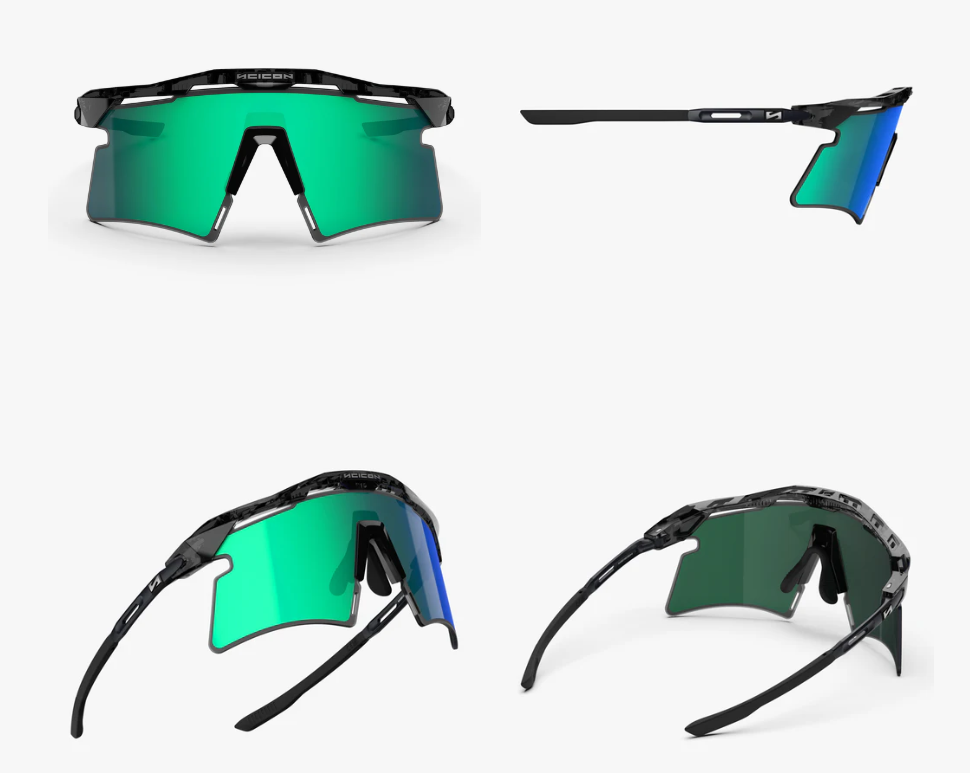 Scicon Sport Occhiali Aeroshade 2.0 Titanium Crystal Black Gloss Multimirror Blue/Green